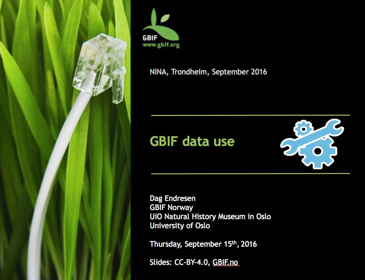 GBIF API seminar